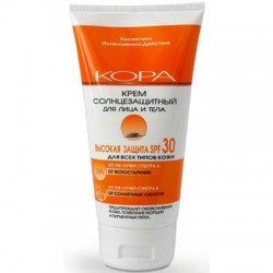 Крем для лица и тела Кора солнцезащитный SPF 30 150 мл