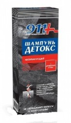 Шампунь 911 Ваша служба спасения Детокс абсорбирующий с древесным углем 150 мл