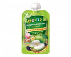 Пюре Heinz Яблоко чернослив и злаки 90 г