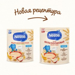 Каша молочная Nestle мультизлаковая яблоко и банан с 6 мес 250 г