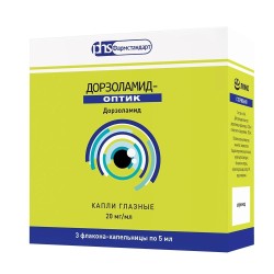 Дорзоламид-оптик капли глазн. 20 мг/мл 5 мл 3 шт.