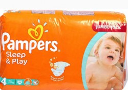 Подгузники 68 шт. Pampers Слип энд Плэй макси 8-14 кг р. 4