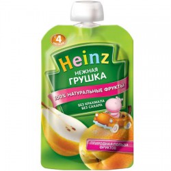 Пюре Heinz нежная грушка без сахара с 4 мес 100 г