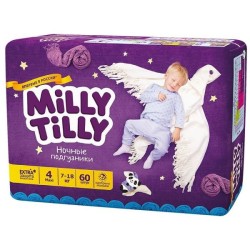 Подгузники 60 шт. Milly Tilly Макси 4 ночные 7-18 кг