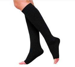 Чулки компрессионные кругловязаные до колена 3 класс компрессии с открытым мыском пара р. 2