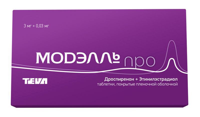 Про таблетки. Модэлль про таб. П/О 0,03мг+3мг №63. Дроспиренон 3 мг этинилэстрадиол 0.02 мг. Дроспиренон + этинилэстрадиол (drospirenone + Ethinylestradiol). Модэлль Пьюр таб. П/О №63.