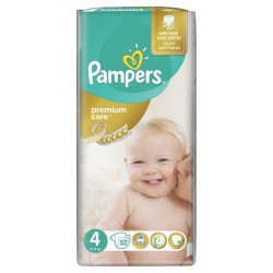 Подгузники 52 шт. Pampers премиум кеа макси 8-14 кг