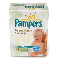 Подгузники 24 шт. Pampers премиум макси 7-18 кг