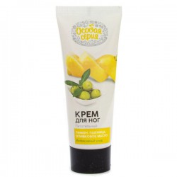 Крем для ног Особая серия Лимон пшеница оливковое масло питательный 75 мл