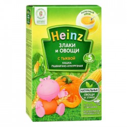 Каша безмолочная Heinz пшенично-кукурузная с тыквой с 5 мес 200 г