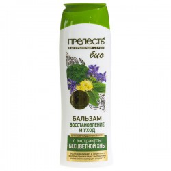 Бальзам Прелесть Био Восстановление и Уход для поврежденных волос с хной 250 мл
