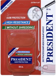 Зубная нить (флосс) PresiDent экстра плоский