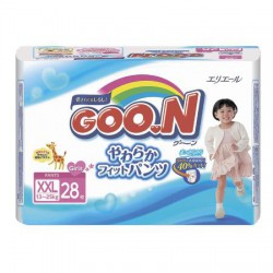 Подгузники-трусики для девочек 28 шт. Goon 13-25 кг р. xxl