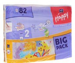 Подгузники 78 шт. Bella бэби хэппи мини 3-6 кг