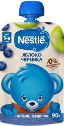 Пюре Nestle яблоко черника с 5 мес 90 г