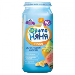 Пюре Фрутоняня экзотический салатик яблоко груша гуава банан маракуйя с 6 мес 250 г