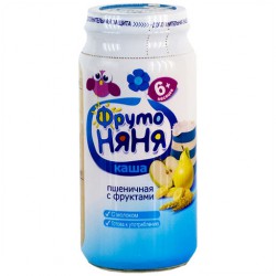 Пюре Фрутоняня каша пшеничная с молоком и фруктами с 6 мес 250 г