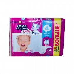 Подгузники 84 шт. Helen Harper Бэби макси 7-18 кг р. 4