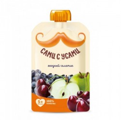 Пюре Сами с Усами ягодный салатик яблоко черника вишня с 5 мес 100 г