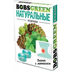 Леденцы, Bobsgreen (Бобсгрин) 3.2 г 10 шт от кашля пихта ментол