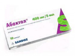 Абактал конц. д/р-ра д/инф. 80 мг/мл 5 мл 10 шт.