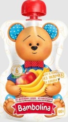 Пюре Bambolina яблоко и банан с 6 мес. 100 г