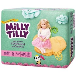 Подгузники-трусики для девочек 19 шт. Milly Tilly Юниор 5 9-14 кг