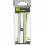 Пилочки для ногтей, QVS (КВС) 15 шт арт. 10-1115 2-х сторонняя средне- и тонкозернистые с палочкой для кутикулы